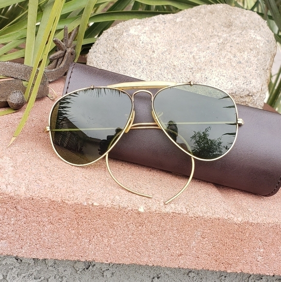 VINTAGE RAY-BAN B&L‎ *RARE AVIATOR 12k GF RB-3 WWII - Picture 4 of 12